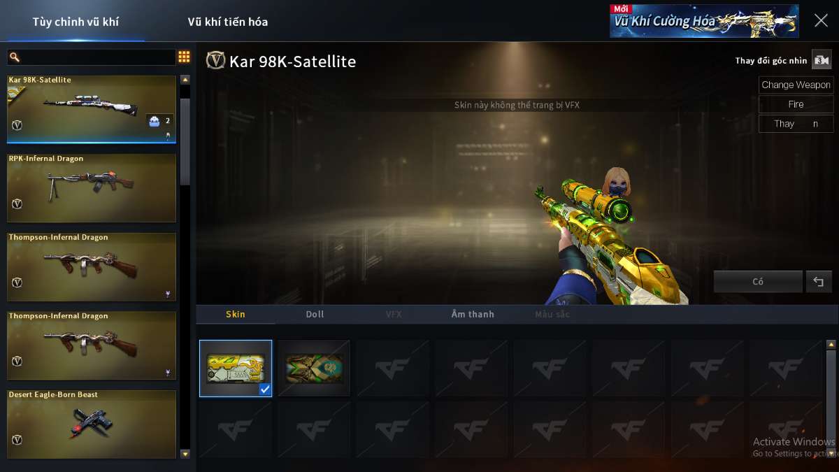 shop acc cf uy tin gia re